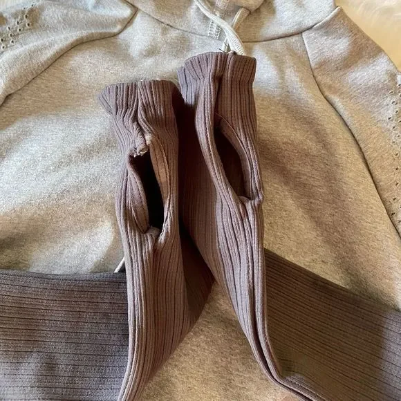 New FP Movement Good Karma Heather Run Cropped Hoodie Jacket - Picture 8 of 12